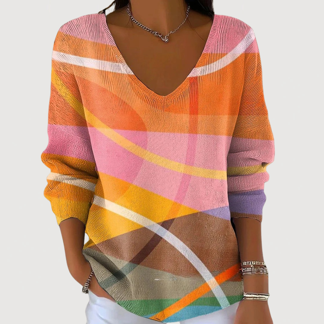 QUINN – COZY V-NECK SWEATER