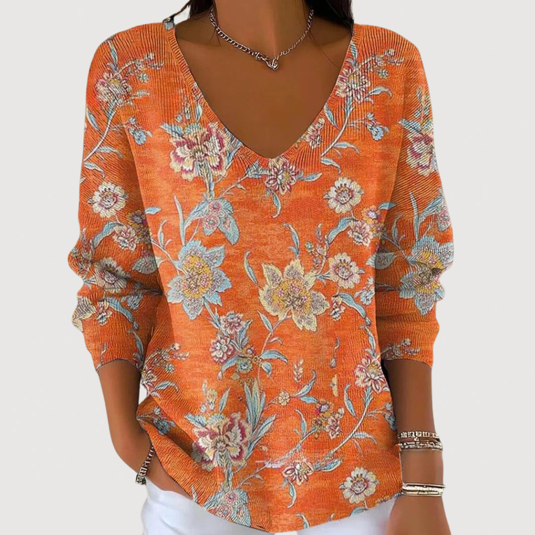 SERAPHINA – COZY V-NECK SWEATER