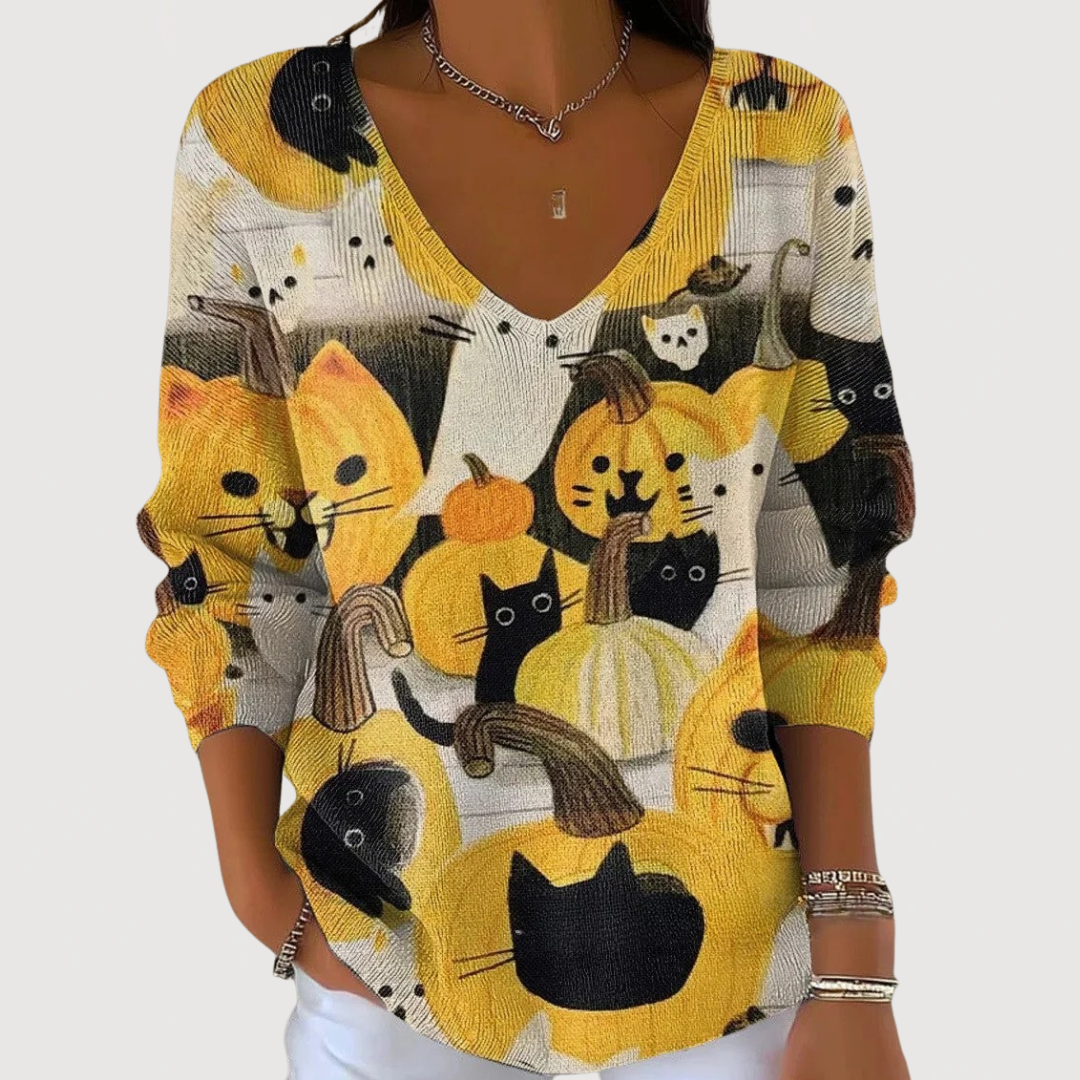 FLORENCE – COZY V-NECK SWEATER