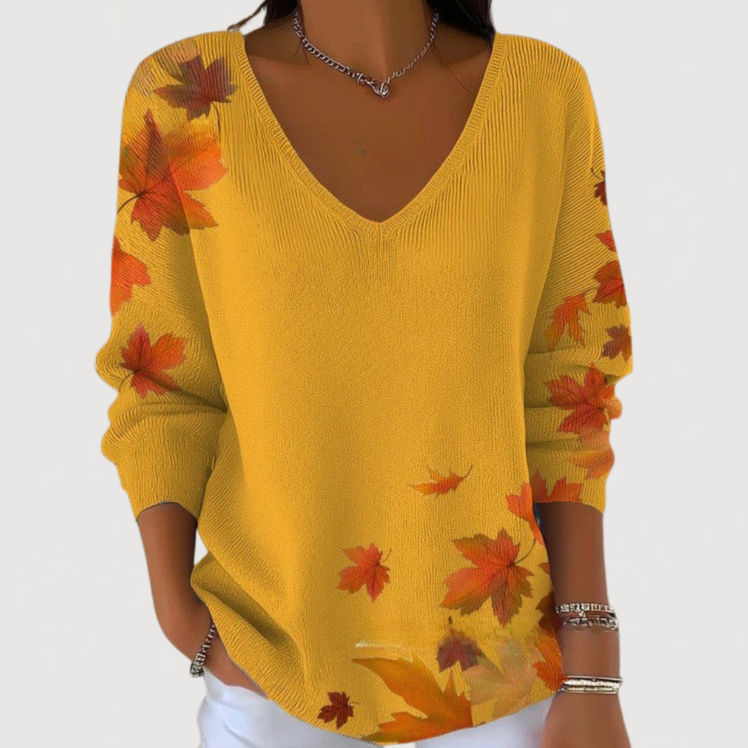 GISELLE – COZY V-NECK SWEATER