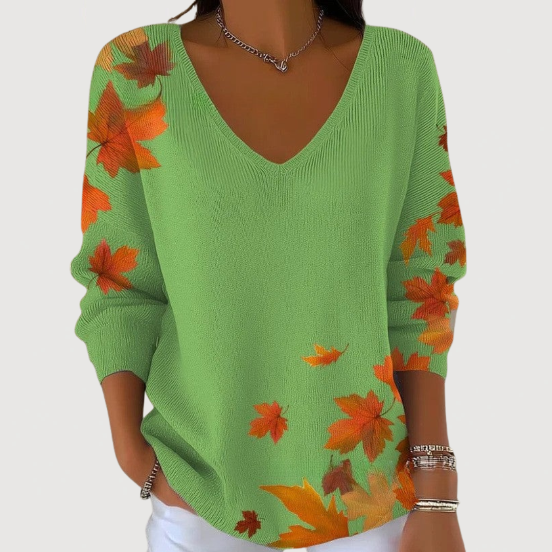 HARLOW – COZY V-NECK SWEATER