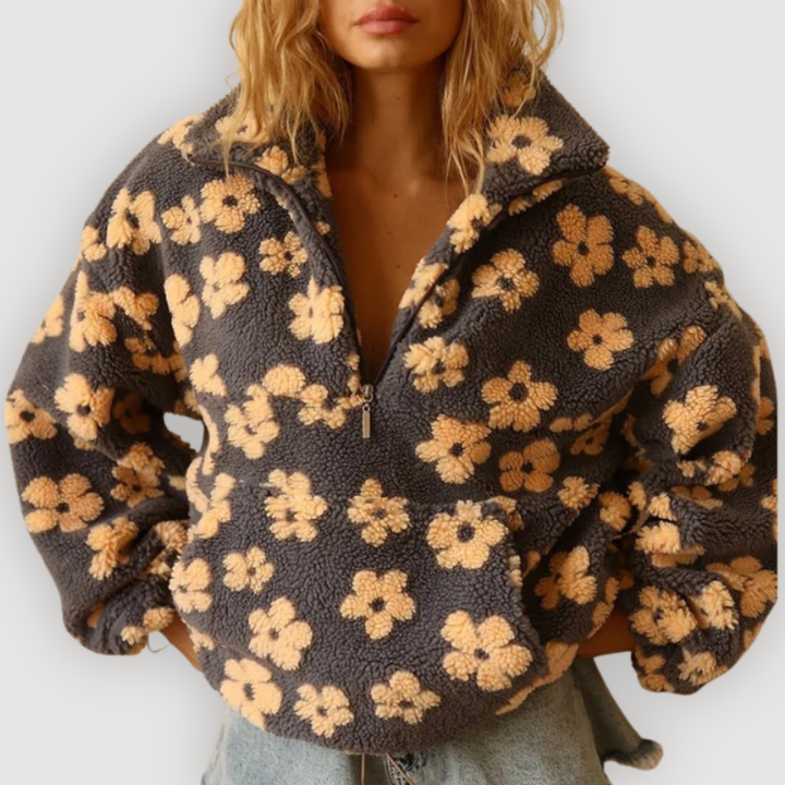 MYLENE – COZY FLORAL PULLOVER
