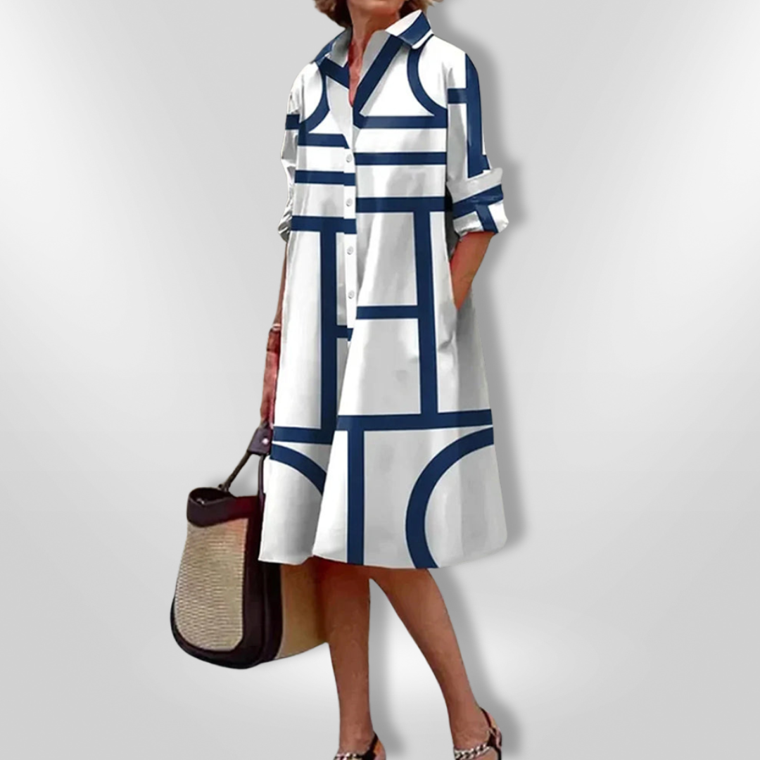 SOPHIE – ELEGANT MIDI SHIRT DRESS