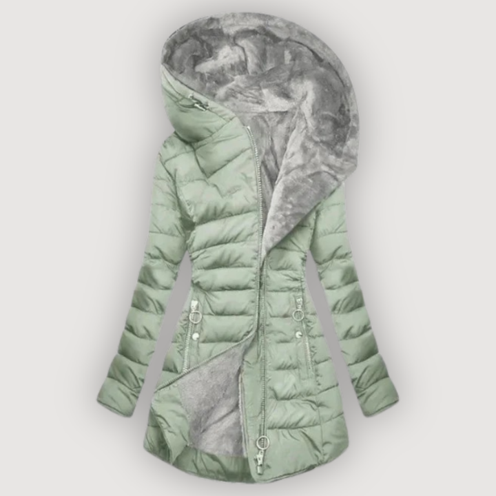 CASSY – COZY HOODED COAT