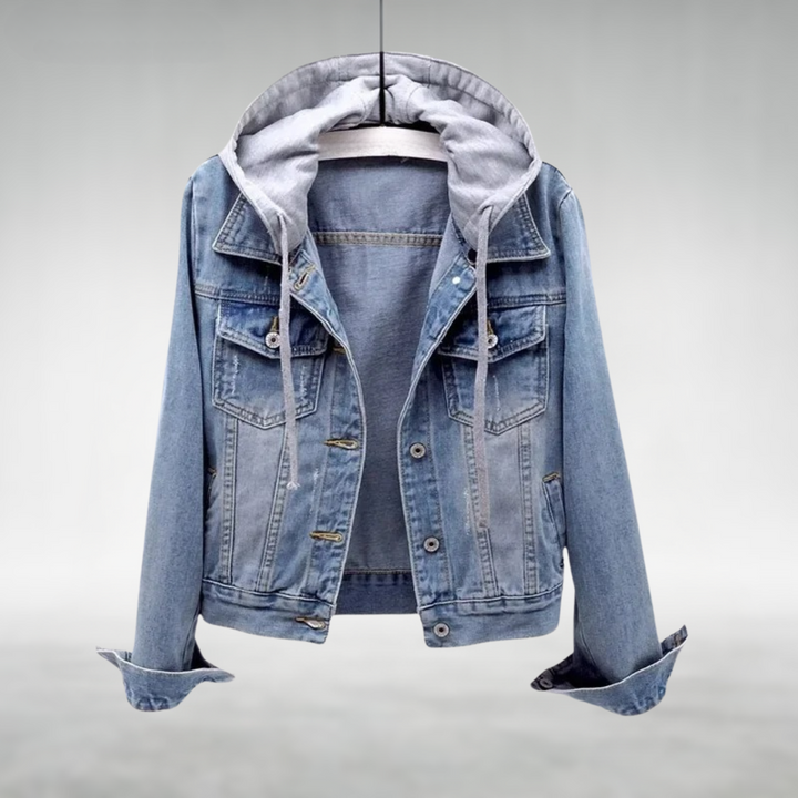 CARA – DENIM HOODED JACKET