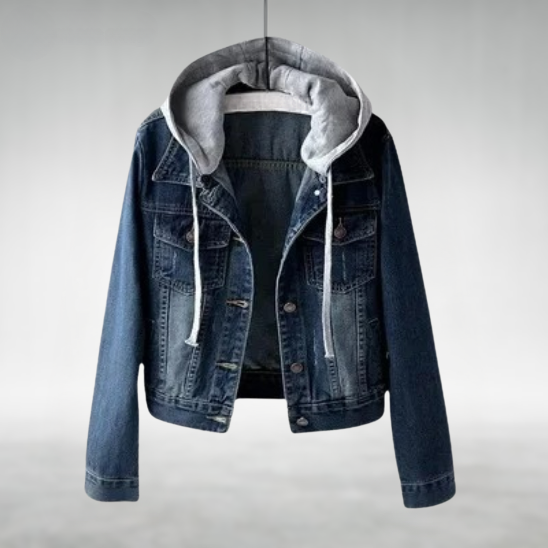 CARA – DENIM HOODED JACKET