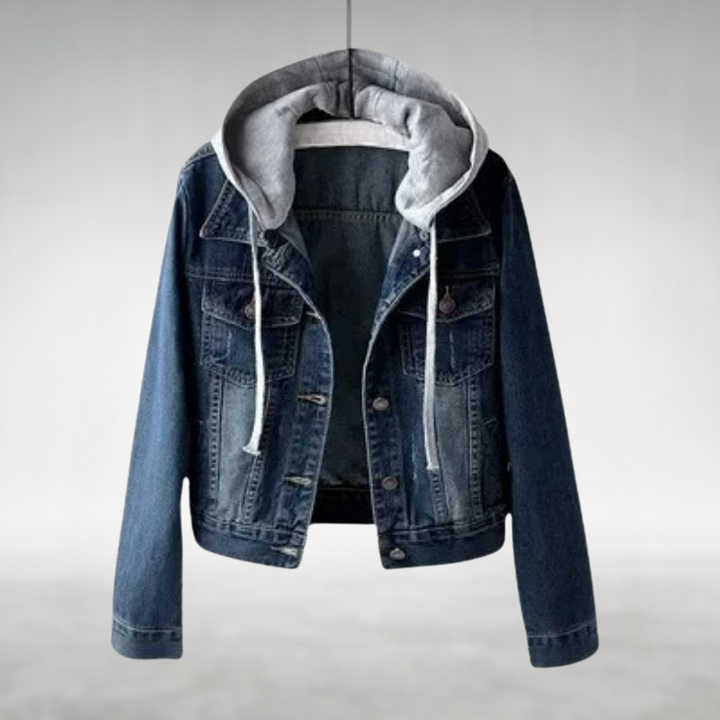 CARA – DENIM HOODED JACKET