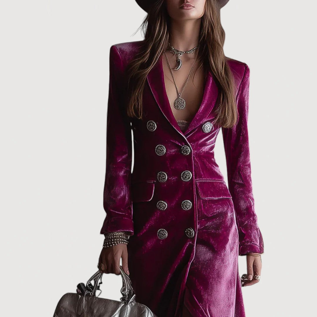 ELVIA – MAXI BLAZER DRESS