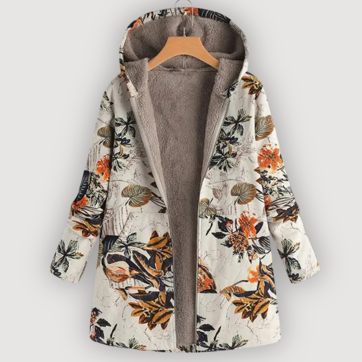 ALYSSA – COZY FLORAL COAT