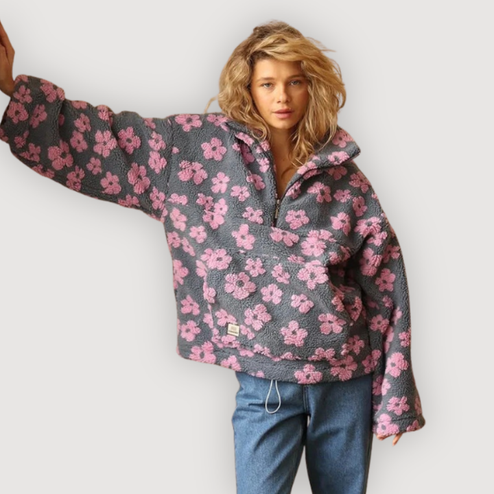 MYLENE – COZY FLORAL PULLOVER