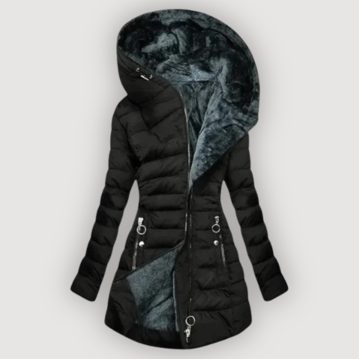 CASSY – COZY HOODED COAT