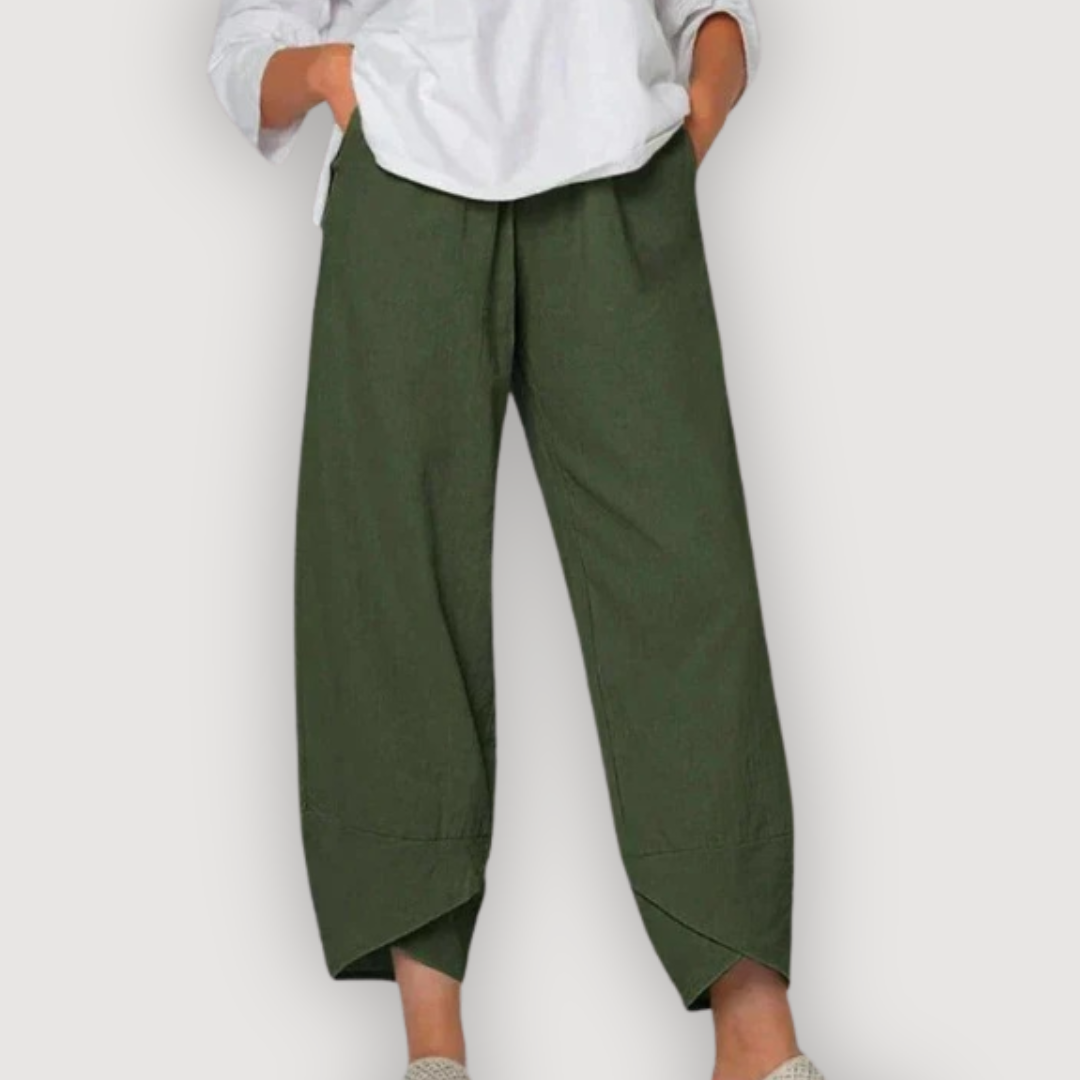 ZARA – RELAXED LINEN TROUSERS