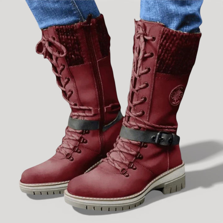 FARAH – WINTER LACE-UP BOOTS