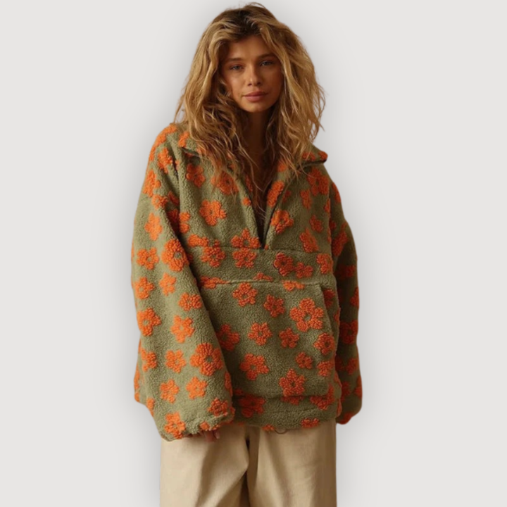 MYLENE – COZY FLORAL PULLOVER