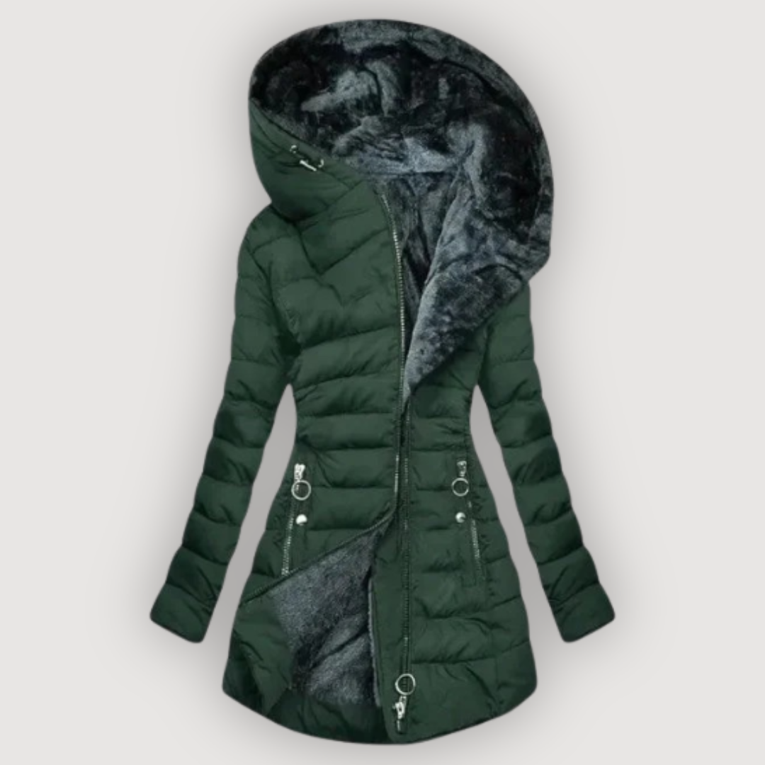 CASSY – COZY HOODED COAT