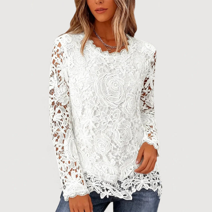 AMELISE – LACE DETAIL TOP