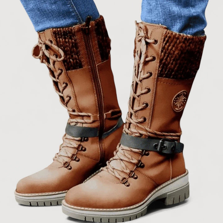 FARAH – WINTER LACE-UP BOOTS