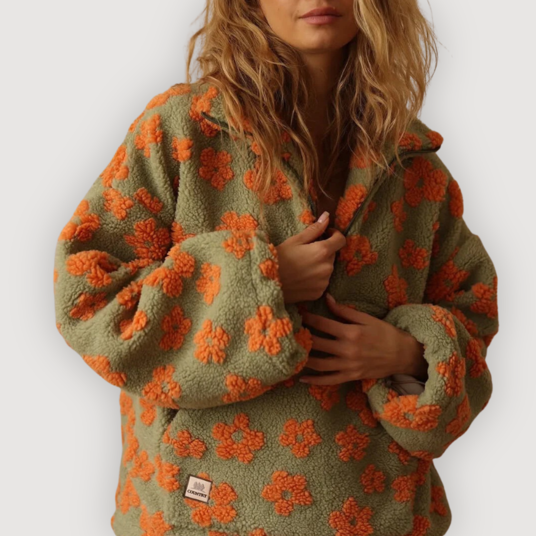 MYLENE – COZY FLORAL PULLOVER