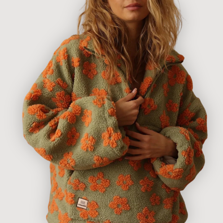 MYLENE – COZY FLORAL PULLOVER
