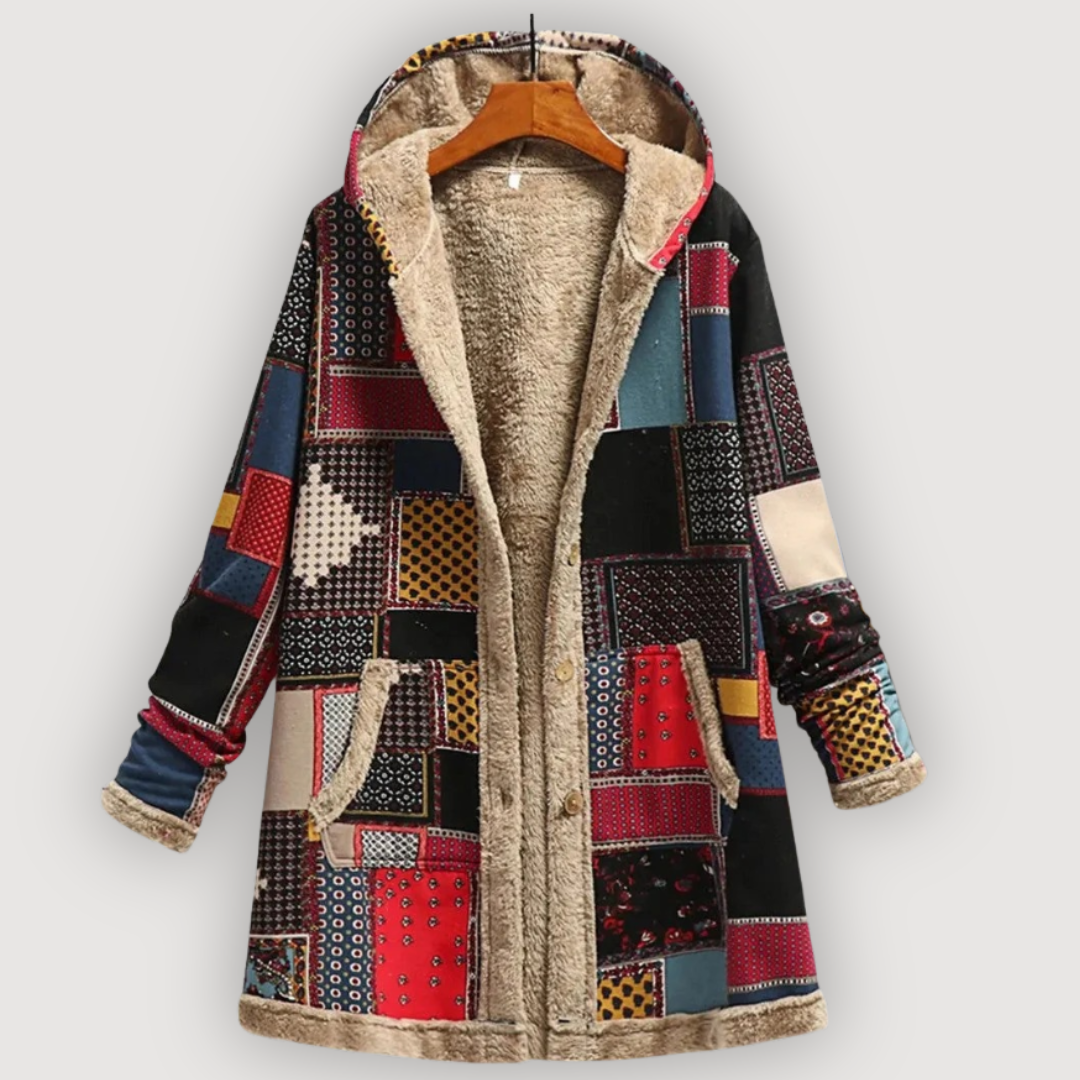 ALYSSA – COZY FLORAL COAT