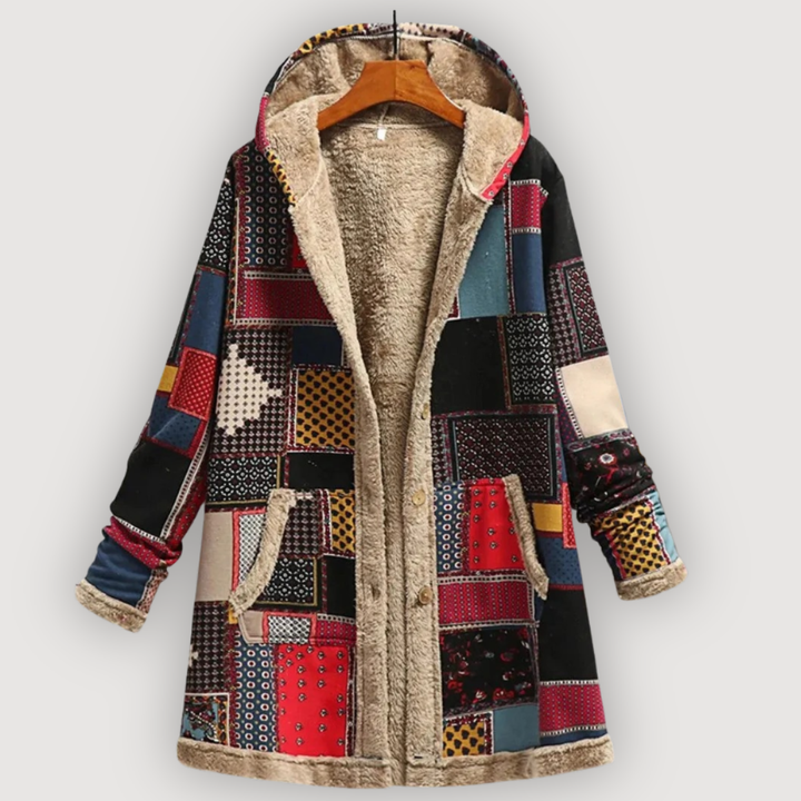 ALYSSA – COZY FLORAL COAT