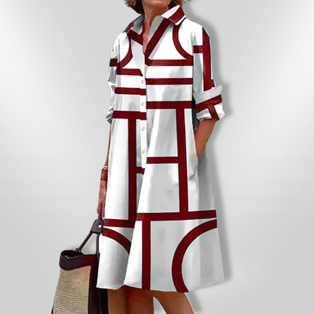 SOPHIE – ELEGANT MIDI SHIRT DRESS