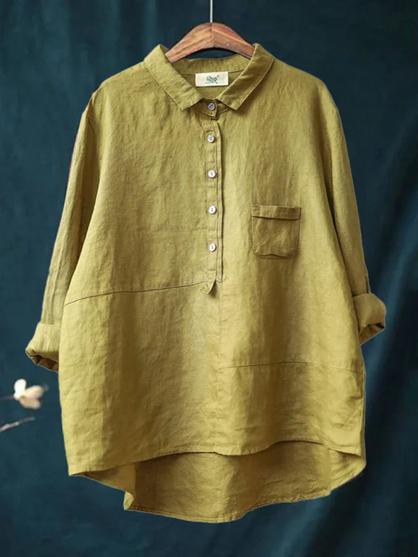 OLIVIA – RELAXED LINEN BLOUSE