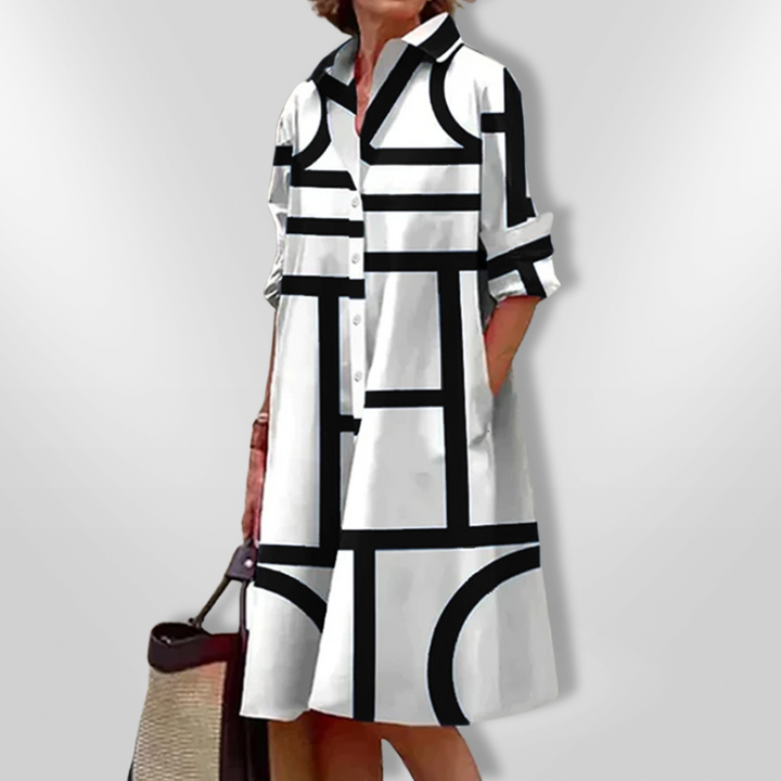 SOPHIE – ELEGANT MIDI SHIRT DRESS