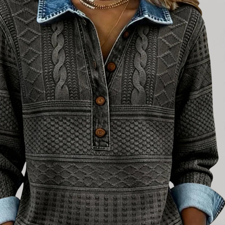 WYNIE – TEXTURED PRINT TOP