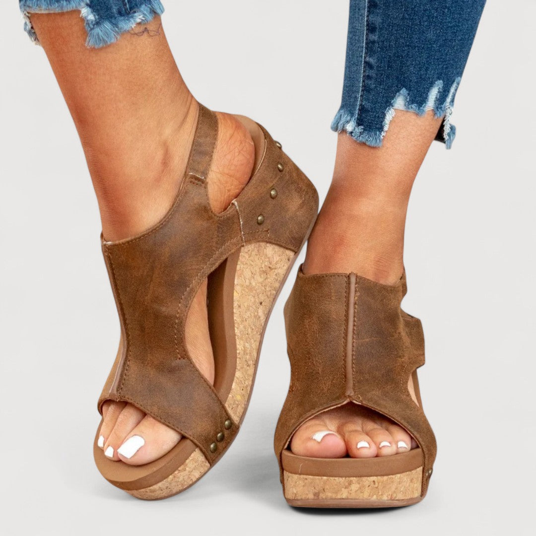 ANNE – COMFY WEDGE SANDALS