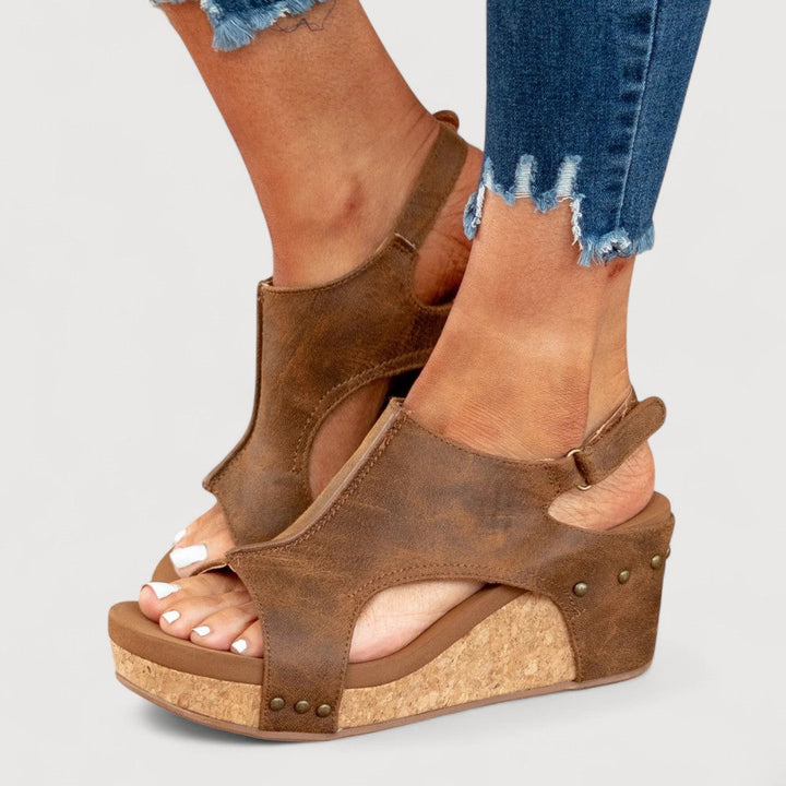ANNE – COMFY WEDGE SANDALS
