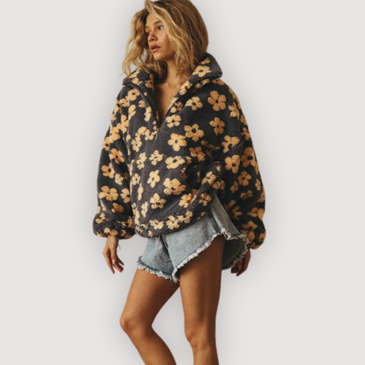 MYLENE – COZY FLORAL PULLOVER