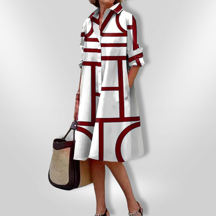 SOPHIE – ELEGANT MIDI SHIRT DRESS