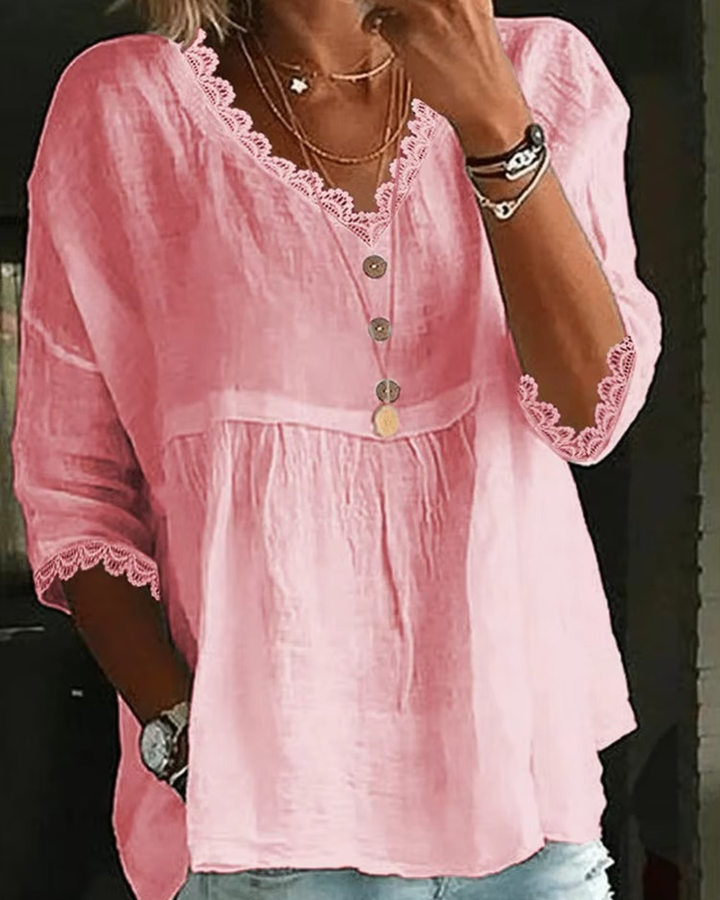 COLETTE – RELAXED EMBROIDERED BLOUSE