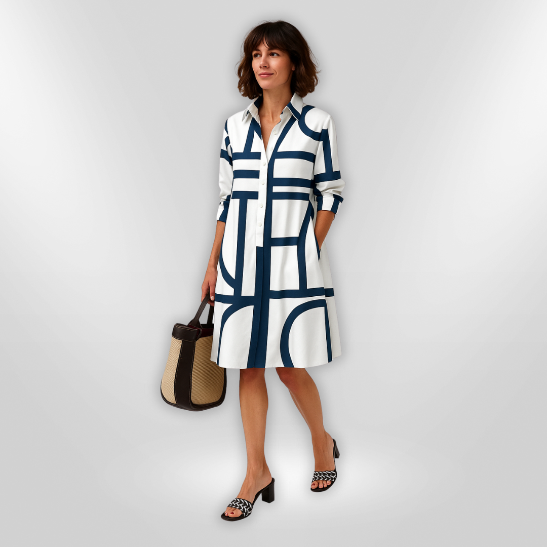 SOPHIE – ELEGANT MIDI SHIRT DRESS