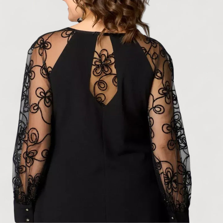 EVELYN – CLASSIC LACE SLEEVE DRESS