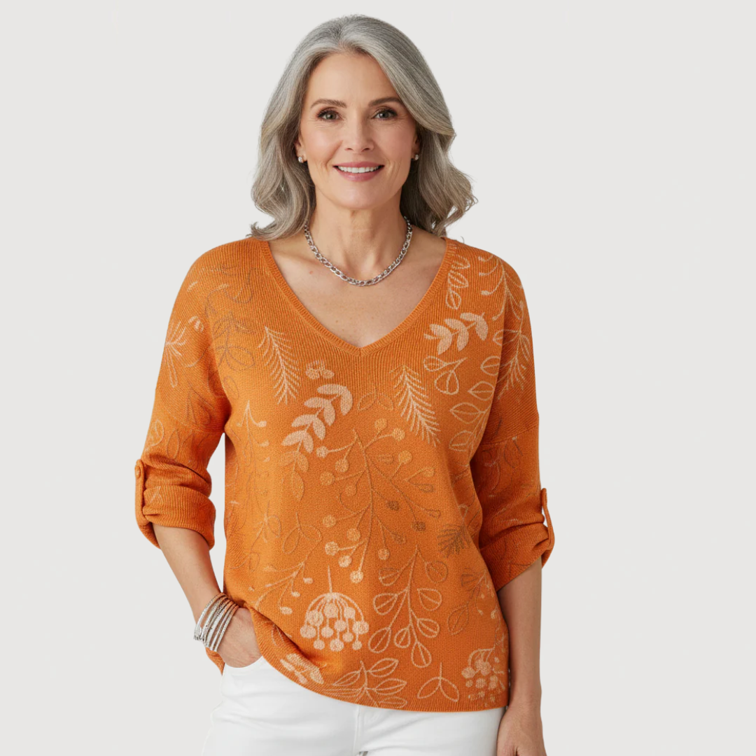 PRIYA – COZY V-NECK SWEATER