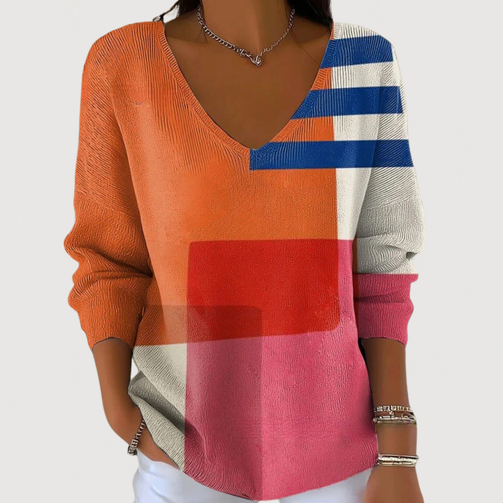 PRIYA – COZY V-NECK SWEATER