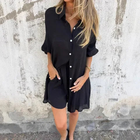 DANIELLE – LINEN SHORT SET