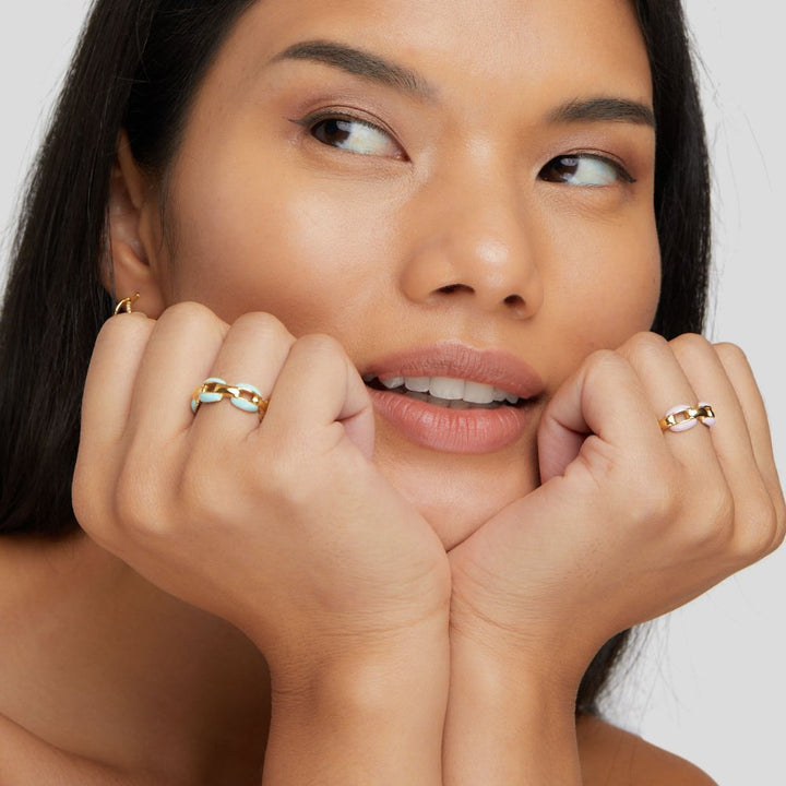 REYA – BLUE COG RING