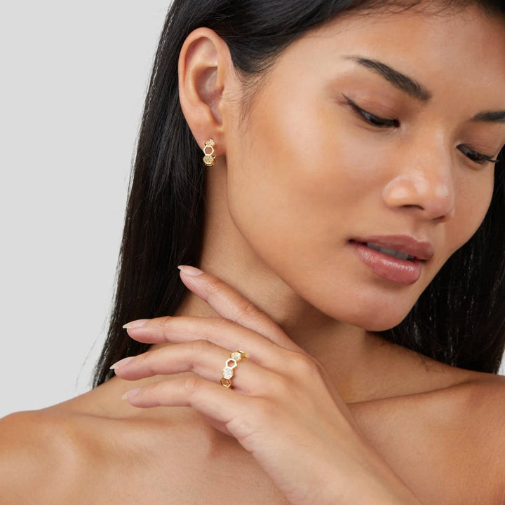 NOLA – GOLD & CRYSTAL RING